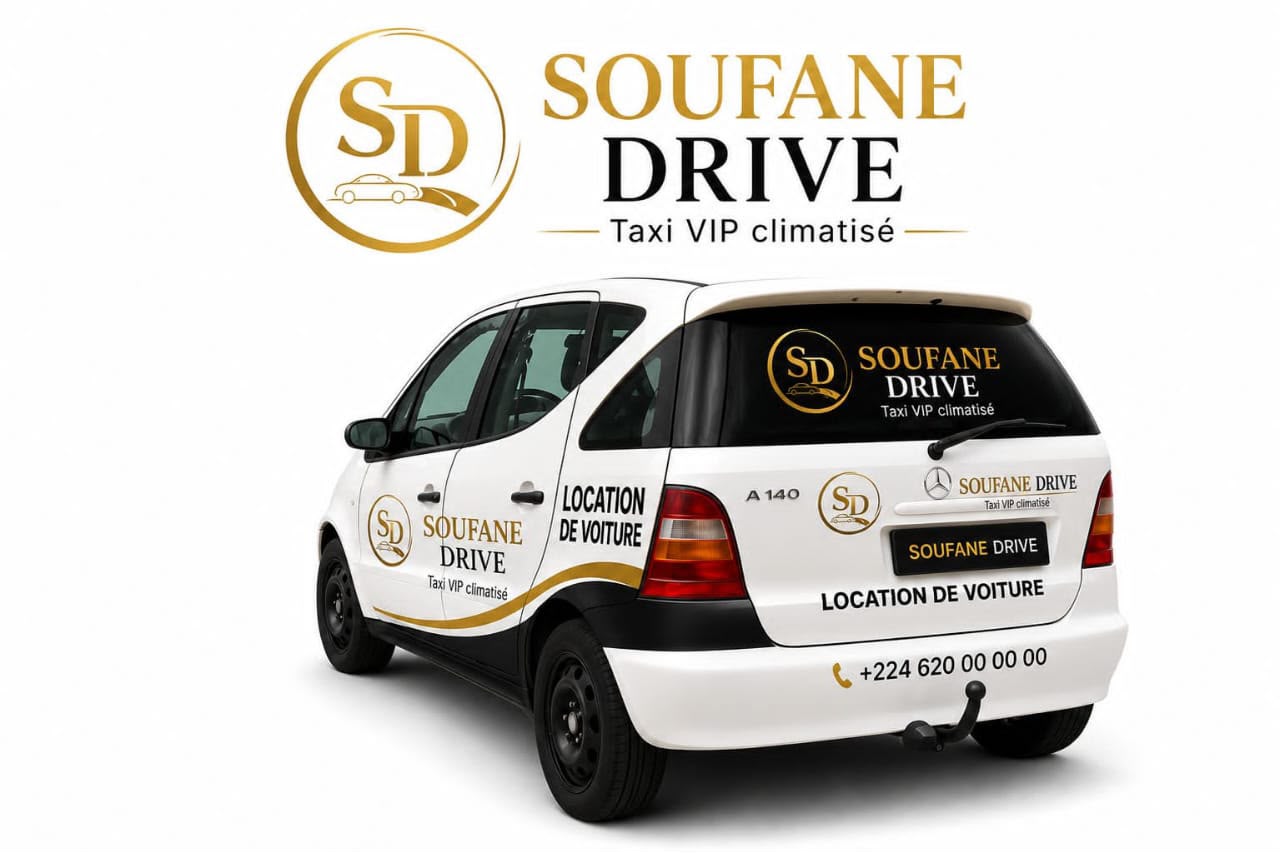 Véhicule officiel SOUFANE DRIVE — Taxi VIP climatisé à Conakry